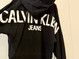 Calvin Klein свитшот черный с капюшоном S
