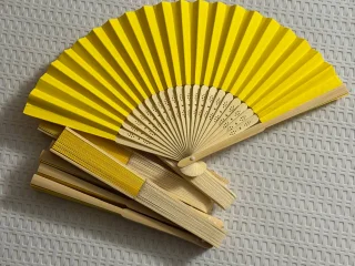 Веера бумажные желтые 10 шт