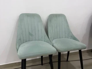 Стул мятный с мягкой обивкой