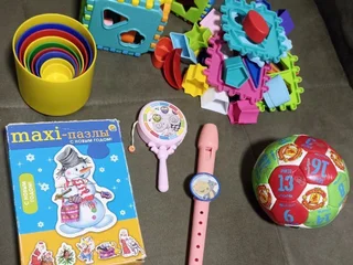 Игрушки, развивашки, книги, пазлы