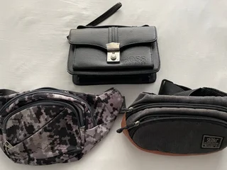 Барсетка Hugo Boss кожаная