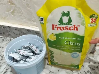 Таблетки для посудомоечной машины Frosch + жидкий порошок