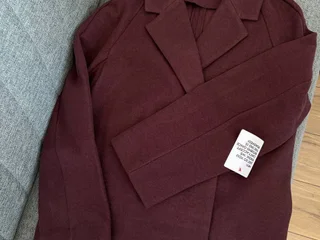 ASOS DESIGN пальто в бордовом оттенке