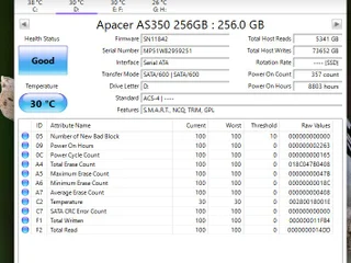 SSD Apacer AS350 256GB #2