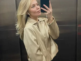 Золотистый жакет H&M