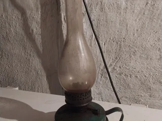 Советская настольная керосиновая лампа