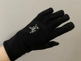 Черные перчатки Arcteryx
