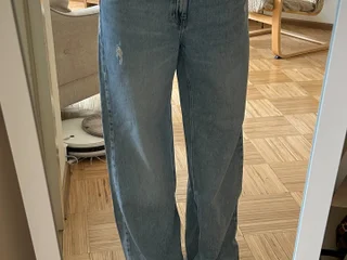Голубые джинсы Pull&Bear