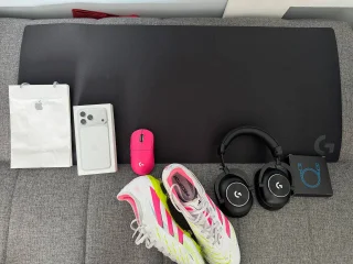 iPod, iron, CD player, running shoe