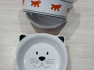 Керамическая миска для кошки