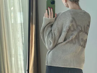 Синяя футболка (oversize)
