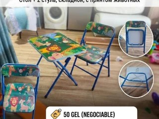 Детский складной стол и стул