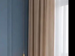 Шторы блэкаут светлый беж 190x283