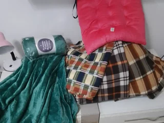 Плед плюшевый зелёный