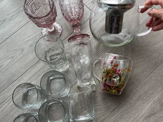 Высокие стаканы с эффектом помятости (2 шт.)