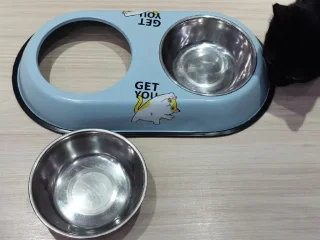 Набор кошачьих мисок из нержавейки