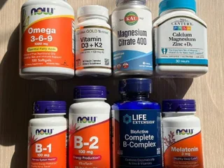 БАДы: Omega 3-6-9, D3+K2, Magnesium, B-комплекс и др.