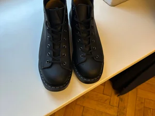 Ботинки Solovair Black Greasy 7 Eye Monkey Boot UK 8