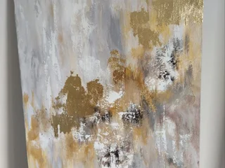 Картина текстурная паста, акрил, поталь 60x80 см