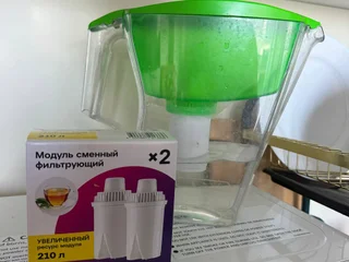 Фильтр для воды с 2 сменными картриджами