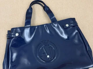 Синяя сумка Armani Jeans