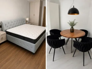 Двуспальная кровать Next Life 4 Scandi Cotton 20 с матрасом Sealy Posture Plus Firm Black Edition