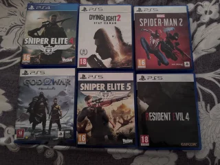 Игры для PlayStation (Dying Light 2, Spider-Man 2, Sniper Elite)