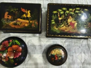 Шкатулка лаковая советская