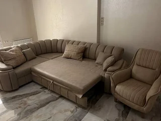 Новый раскладной диван с креслом