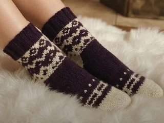 Варежки из шерсти яка 36-37 размер