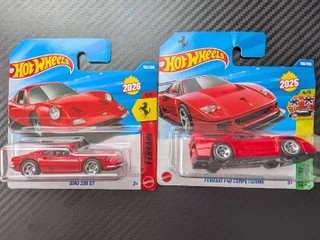 Машинки Hot wheels Ferrari, 2 шт