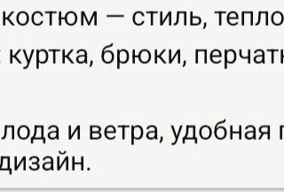 Лыжный костюм в комплекте с очками и перчатками