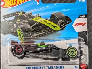 Машинка Hot wheels Formula 1 Kick Sauber