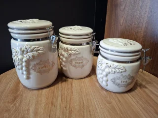 Винтажный комплект для хранения Coffee Sugar Tea