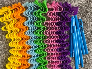 Набор спиральных бигудей 42 см 30 шт