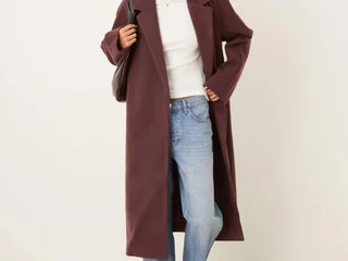 Пальто ASOS EDITION светло-серое oversize