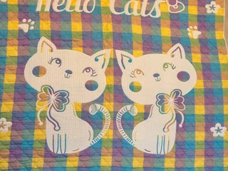 Плед-покрывало Hello cats 125х115