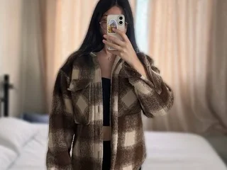 Клетчатая куртка River Island унисекс M-L