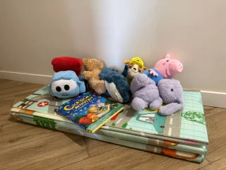 Мягкие игрушки и детские вещи лотом