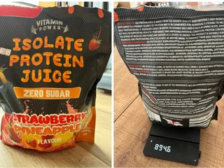 Изолят протеина Vitamin Power Isolate Protein Juice клубника-ананас