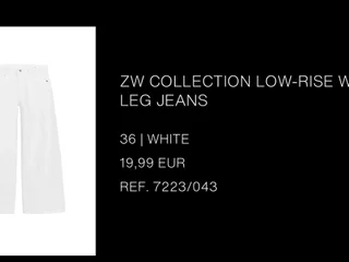 Джинсы Zara ZW Collection Low-Rise Wide-Leg