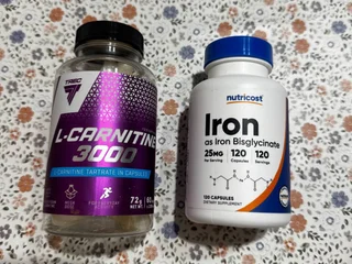 Хелатное железо Nutricost Iron Bisglycinate 25 мг, 88 капсул