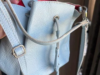 Летняя кожаная сумка Made in Italy