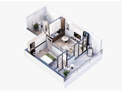 Тбилисский бульвар: 2-комнатная, 52.3 м²