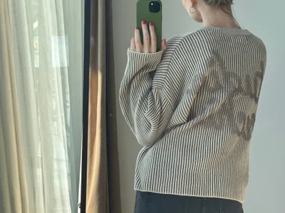 Синяя футболка (oversize)