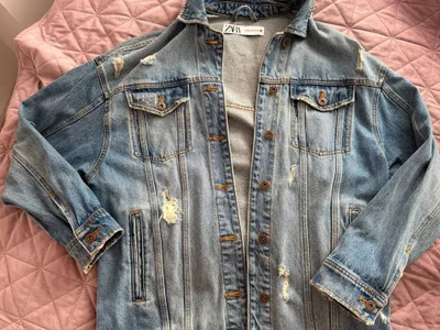 Джинсовка Zara длинная