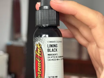 Краска для тату Eternal Ink Lining Black 30 мл