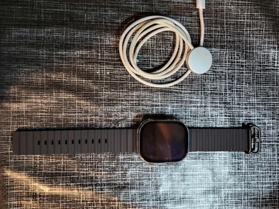 Apple Watch Ultra 3 49mm Black Titanium с черным ремешком