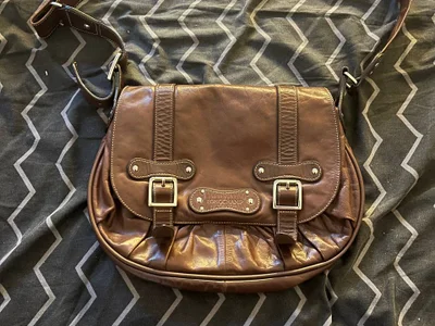 Кожаная сумка Longchamp Idole винтажная