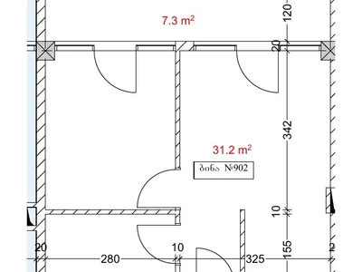 1+1 на Comfort House Ш. Руставели пр. 104,106 Rustaveli District